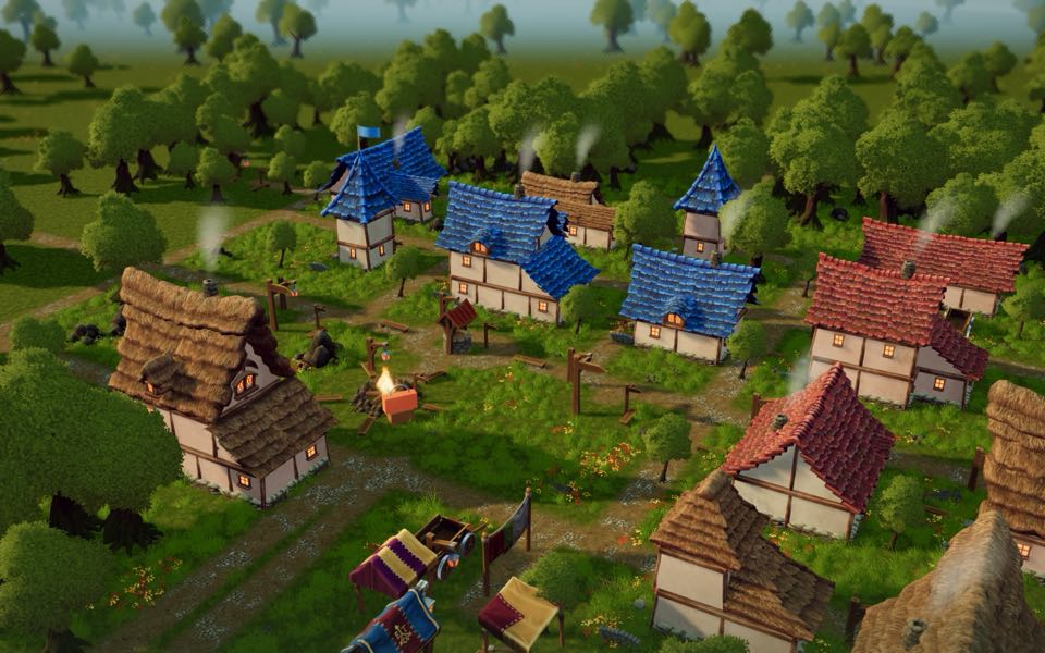 The town from above